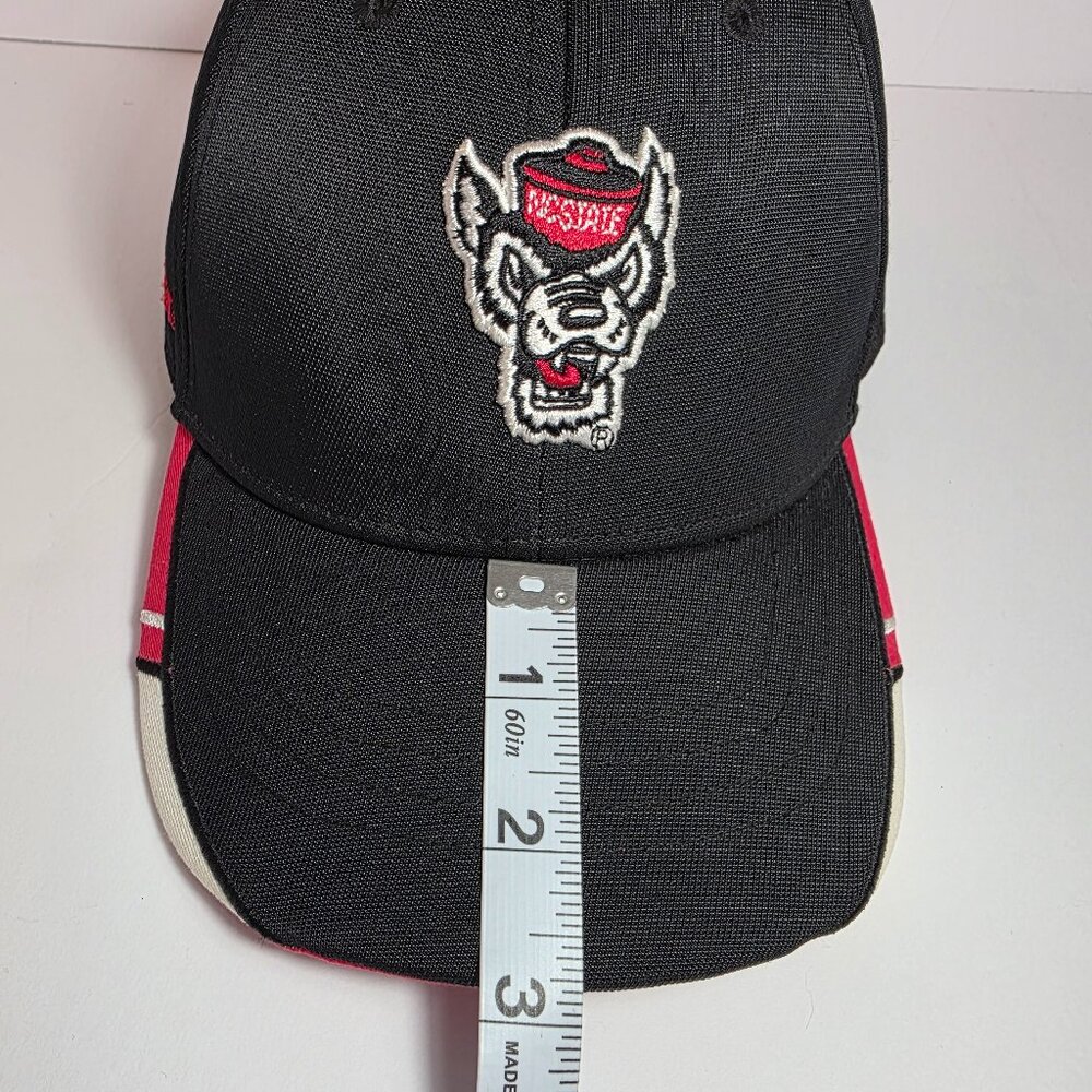 NC State Wolfpack Hat – NCAA Licensed – Black & Red Adjustable Baseball Cap - Picture 10 of 10